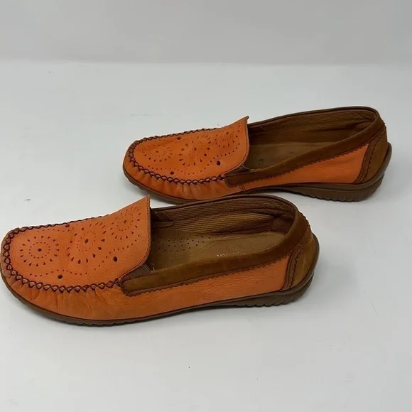 Gabor Orange Slip On Loafers Size UK 4.5 = US 7 - Picture 7 of 10
